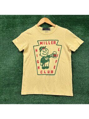 Junk Food Clothing x Miller High Life Club T-Shirt Size Medium
